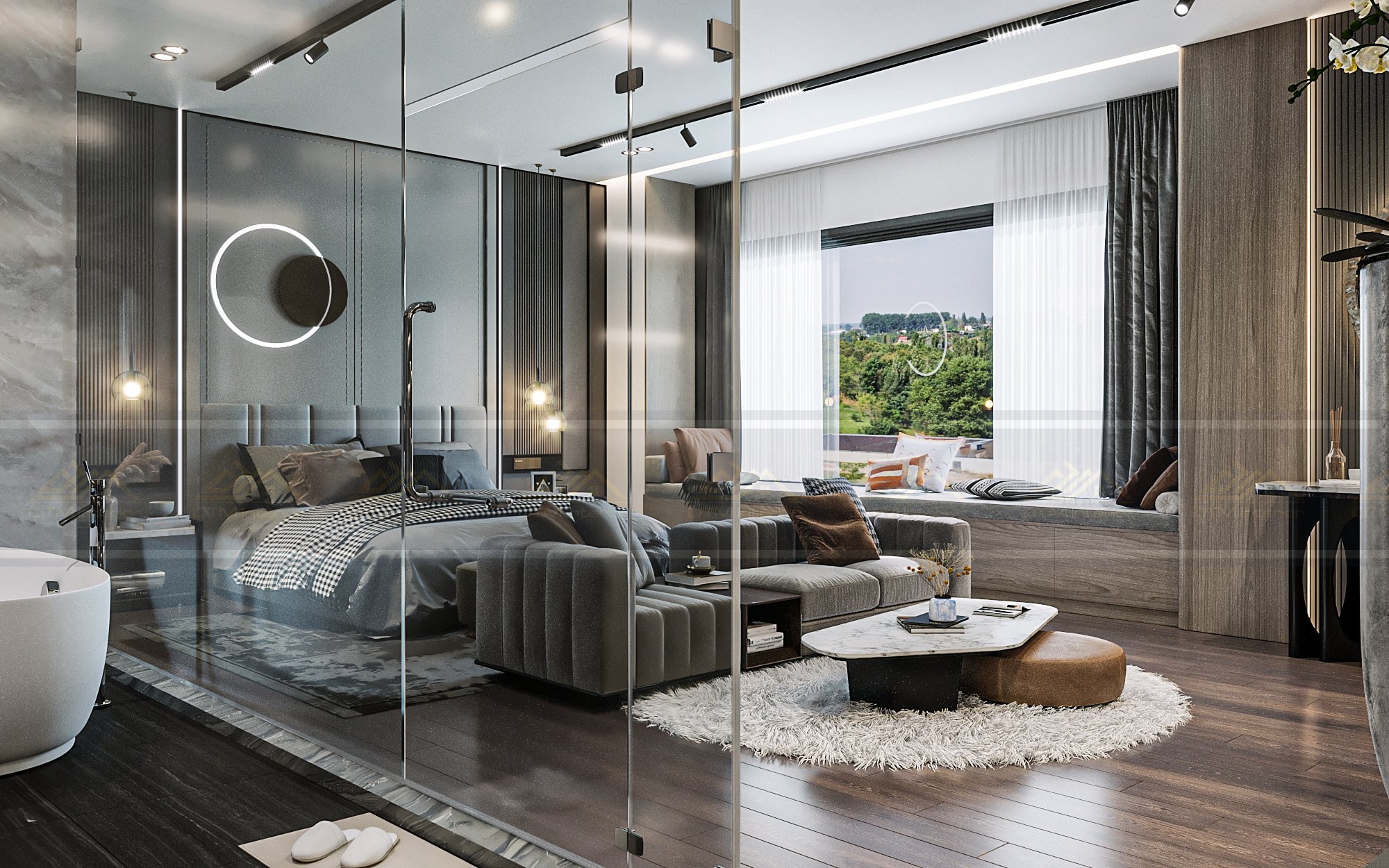Thi công thiết kế nội thất biệt thự anh Bớt-Viêng Chăn